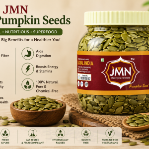 JMN Raw Pumpkin Seeds – High Protein & Fibre Rich Superfood | Natural Immunity & Heart Health Support | 300g