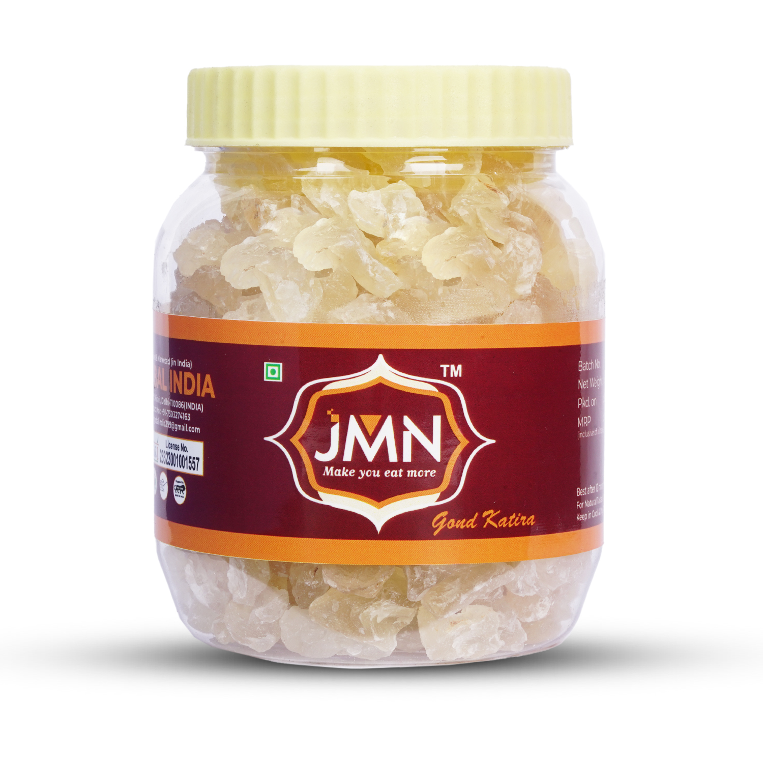 JMN Gond Katira (Tragacanth Gum) – Natural Cooling Edible Gum Crystal | Ayurvedic Summer Superfood - Image 2