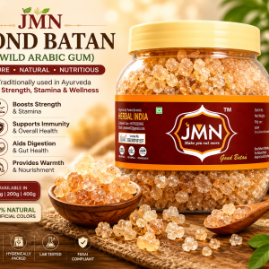 JMN Gond Batan (Wild Arabic Gum) – Natural Ayurvedic Gond for Ladoo & Herbal Preparations | Pure & Fresh