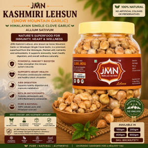 JMN Kashmiri Lehsun | Snow Mountain Garlic | Himalayan Single Clove Garlic | Allium sativum | 100% Natural Ayurvedic Superfood