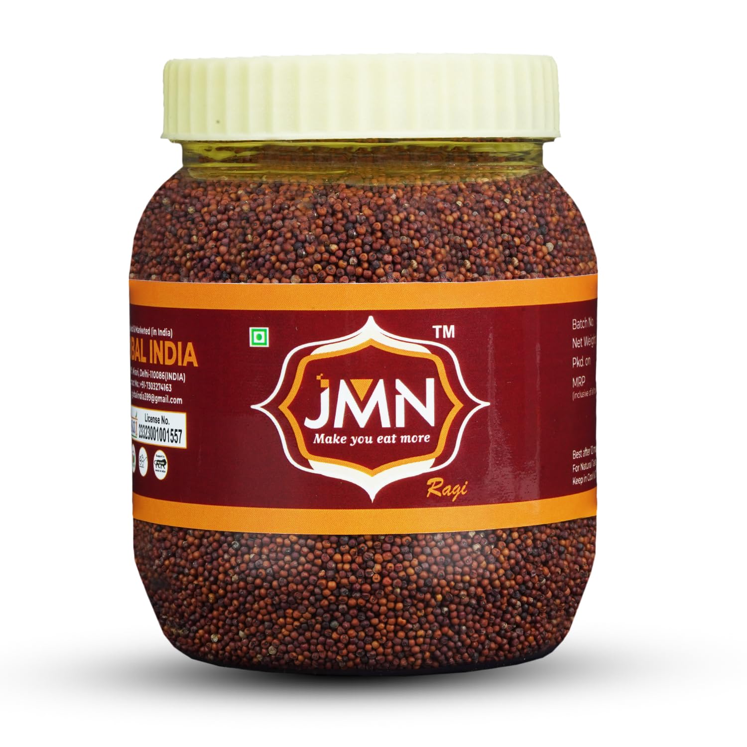 JMN Ragi Flour (Finger Millet Flour) 400g | Nachni Flour | Naturally Gluten-Free | Chemical & Pesticide Free | Rich in Calcium, Iron & Fiber - Image 3